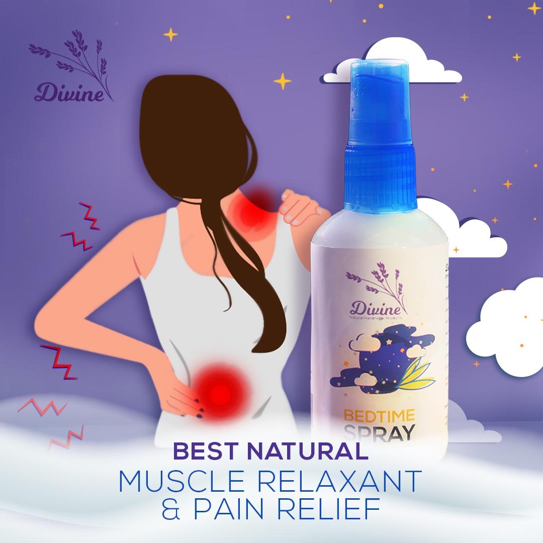 Divine Naturals Anti-Itch Spray for bug bites – no-touch application with fast itch relief, safe for ages 2+. Bottle shown with spray nozzle and ‘Dininen’ branding.