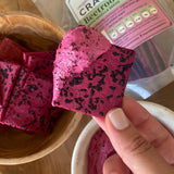 Be Good Today Beetroot Crackers with Nigella Seeds made with beetroot, brown rice, flax and olive oil