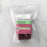 Be Good Today Beetroot Crackers with Nigella Seeds made with beetroot, brown rice, flax and olive oil