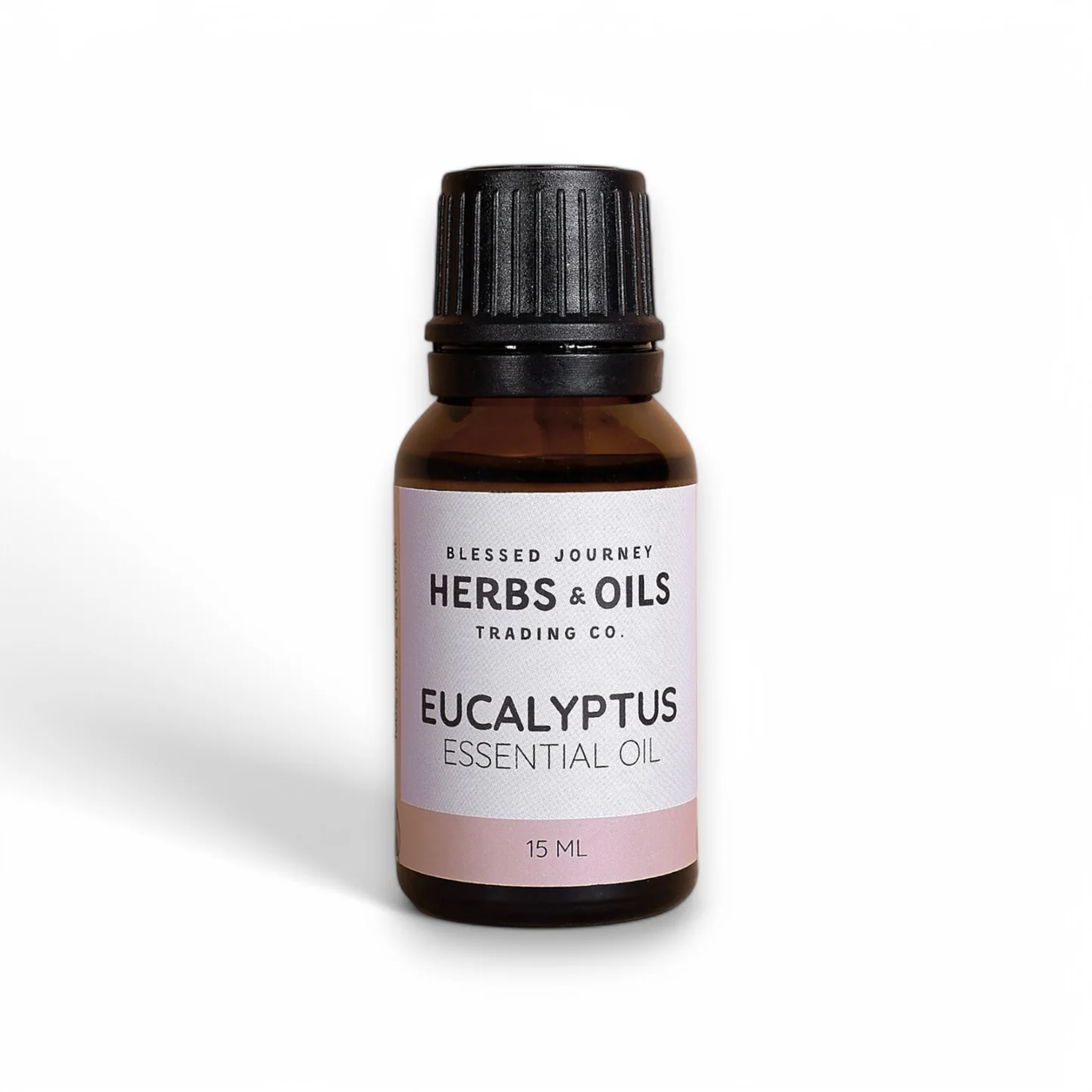 Blessed Journey Eucalyptus Essential Oil, a steam-distilled oil for respiratory support and purifying the air, made in Egypt.
