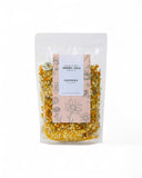 Certified organic chamomile flowers from Blessed Journey, grown in Bahariya Oasis, Egypt – calming tea & skincare herb.