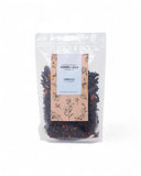 Certified organic hibiscus flowers from Blessed Journey, grown in Egypt's Bahariya Oasis - rich in vitamin C for teas and wellness