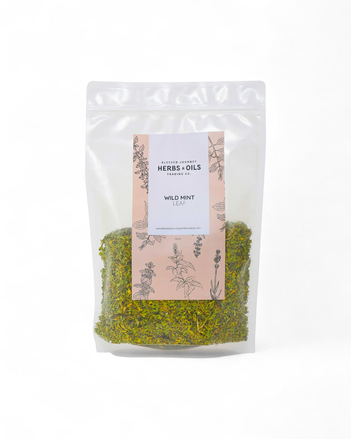 Certified organic wild peppermint leaves from Blessed Journey, grown in Egypt's Bahariya Oasis - naturally cooling and refreshing