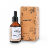 Blessed Journey Sweet Almond Oil, a cold-pressed natural oil for moisturizing skin, hair care, and massage, made in Egypt.