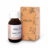 Blessed Journey Sweet Almond Oil, a cold-pressed natural oil for moisturizing skin, hair care, and massage, made in Egypt.
