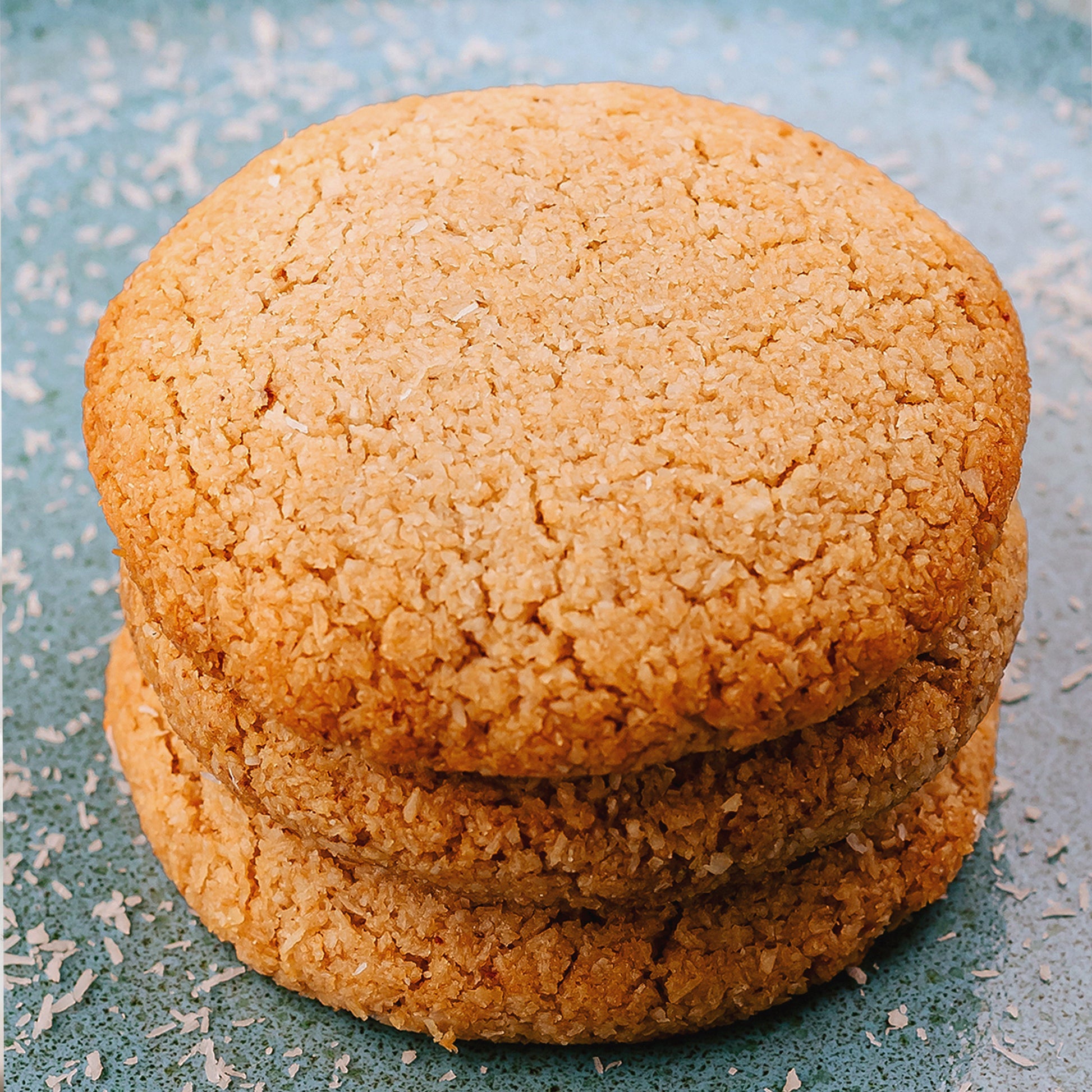 Be Good Today Chewy Coconut Cookies pack of 6 made with coconut, oat flour, raw honey, coconut sugar and olive oil