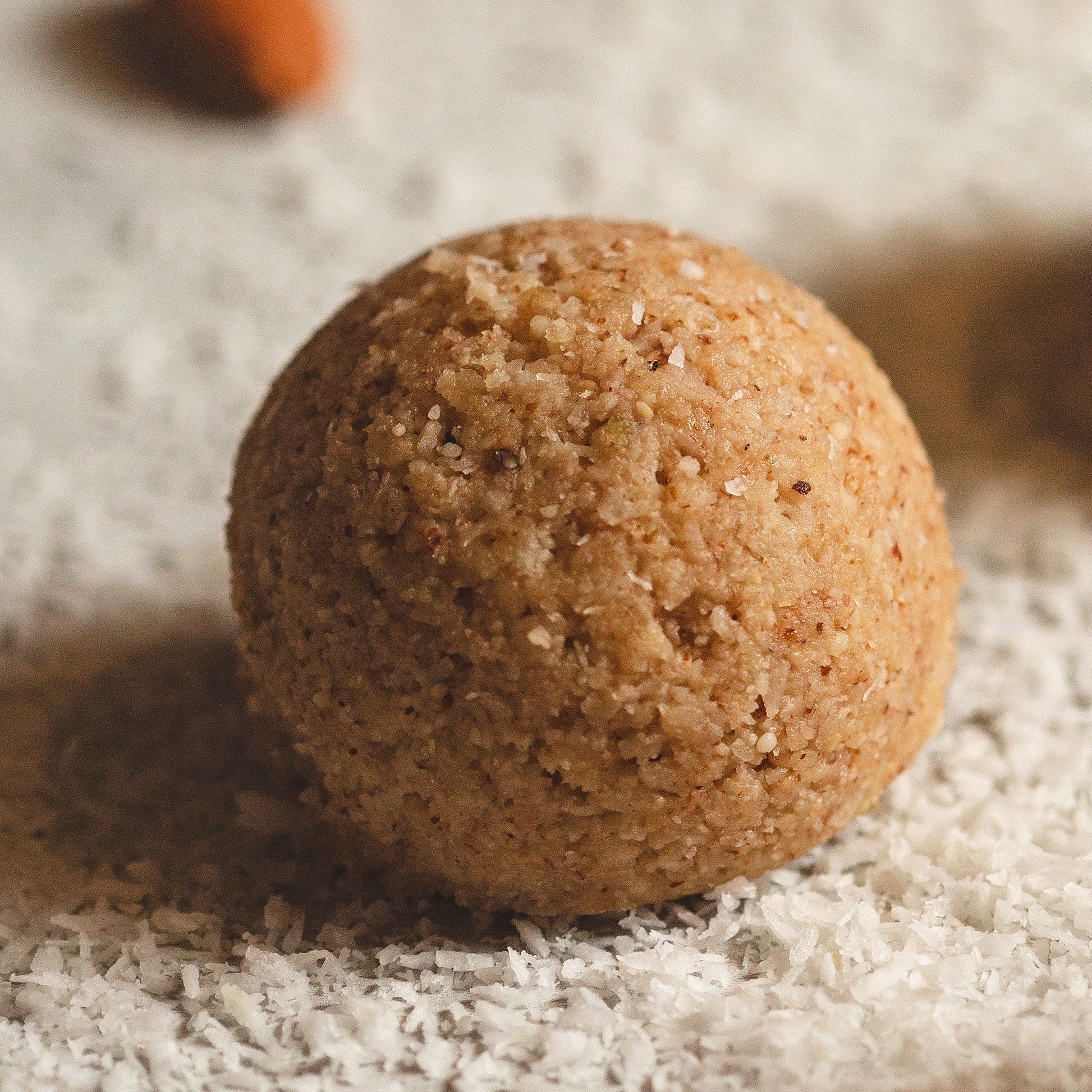 Be Good Today Coconut Almond Energy Balls pack of 2 made with coconut, almonds, raw honey, lemon and vanilla