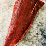 Fresh Bluefin Tuna Fillet from Crazy Tuna, prepared in Egypt for El Meraki, perfect for sushi and searing.