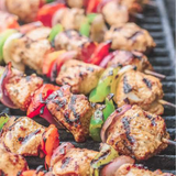 Crazy Tuna Bluefin Tuna Kabab skewers, ready for grilling, produced in Egypt from El Meraki.