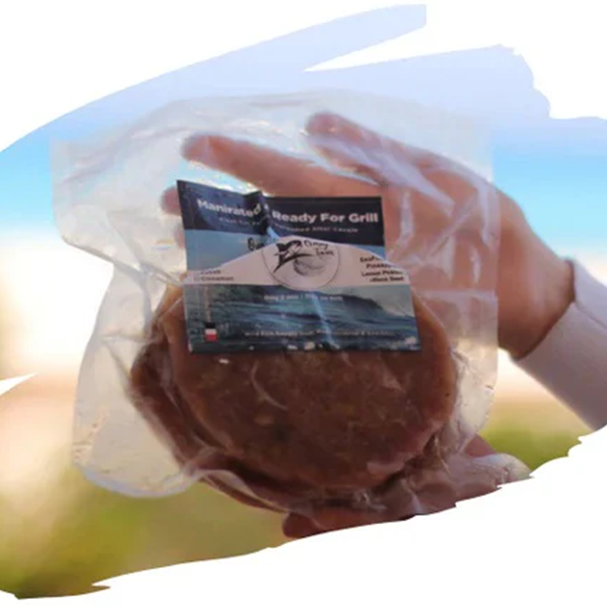 Crazy Tuna Healthy Tuna Burger patties, made with oat flour in Egypt, from El Meraki.