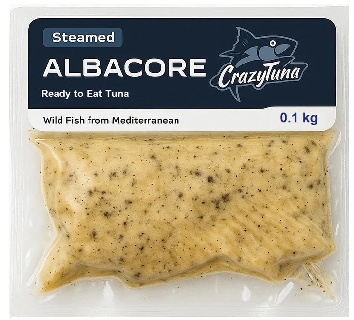 Crazy Tuna Steamed Tuna In Olive Oil Can – Premium Tuna Packed In Extra Virgin Olive Oil.