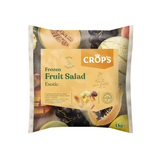 EXOTIC SALAD 1Kg - A vibrant tropical fruit medley with pineapple, papaya, mango, and passion fruit glaze | سلطة فواكه إكسوتيك من كروبس ١ كجم - مزيج نابض بالحياة من الأناناس والباباظ والمانجو مع جلبة فاكهة العاطفة