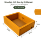 Wooden Gift Box by El Meraki 25 x 20 x 6 cm | صندوق هدايا خشبي ٢٥ × ٢٠ × ٦ سم