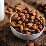  A package of Elmeraki's natural, raw almonds.