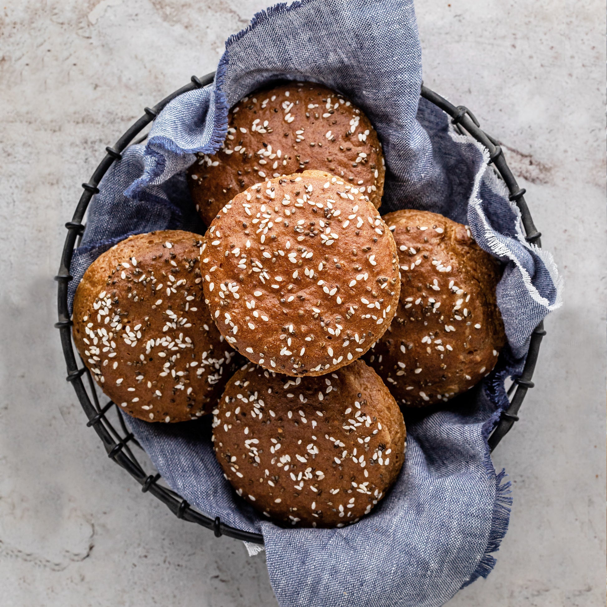 Be Good Today Essential Gluten-Free Toast made with a naturally gluten-free flour blend and topped with nigella and sesame seeds