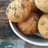 Be Good Today Essential Vegan Bread Toast made with a gluten-free flour blend and topped with mixed seeds
