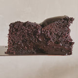 Be Good Today Fudgy Chocolate Swirl small cake with chocolate sponge, raw cocoa and rich non-dairy chocolate sauce