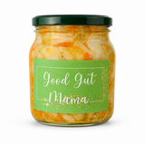 good gut mama sauerkraut jar 625 ml turmeric , root and fennel