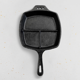 GRIF 25 CM Cast Iron Sectional Skillet 3.2 kg - Top View