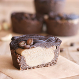 kaju raw cake – no-bake vegan dessert slice made with nuts and dates, gluten-free and naturally sweetened, made in egypt.