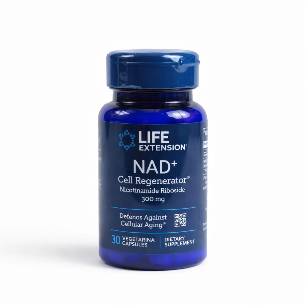 life extension nad+ cell regenerator and resveratrol elite supplement bottles – cellular vitality formula.