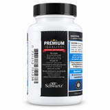 BioSchwartz Magnesium Bisglycinate 180 veggie capsules supplement facts showing 72 mg magnesium per 3-capsule serving