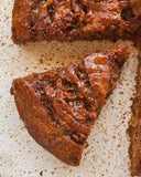 Be Good Today Small Majdool Date Cake with oat flour, cinnamon, Majdool dates and salted honey caramel drizzle