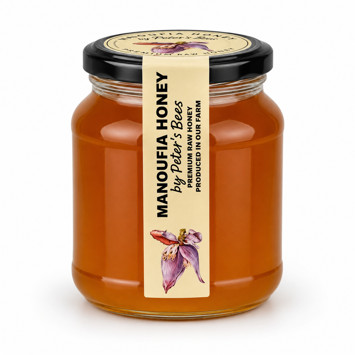 Raw Banana Flower Honey by Manoufia Honey pure Egyptian honey with baked banana and prune notes available in seasonal sizes
