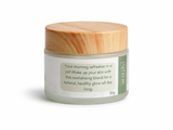 Morning Glow Cream by By Earth in a 30g container – lightweight daily face cream with camel tallow, mango butter and essential oils for hydrated, radiant skin | كريم مورنينج جلو الصباحي من باي إيرث في عبوة ٣٠ جرام – كريم وجه يومي خفيف مع دهن سنام الجمل وزبدة المانجو والزيوت العطرية لبشرة مرطبة ومشرقة
