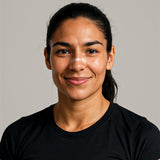 Transparent Nafas Nasal Tape strip applied on a person's nose, showing discreet design from El Meraki store.