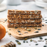 Be Good Today Orange Cardamom Seed Energy Bar 1 piece with seeds, oats, dates, orange peel and cardamom