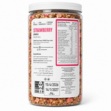 OWN Cranberry Cashew Granola 350g nutrition facts and ingredients packaging on white background