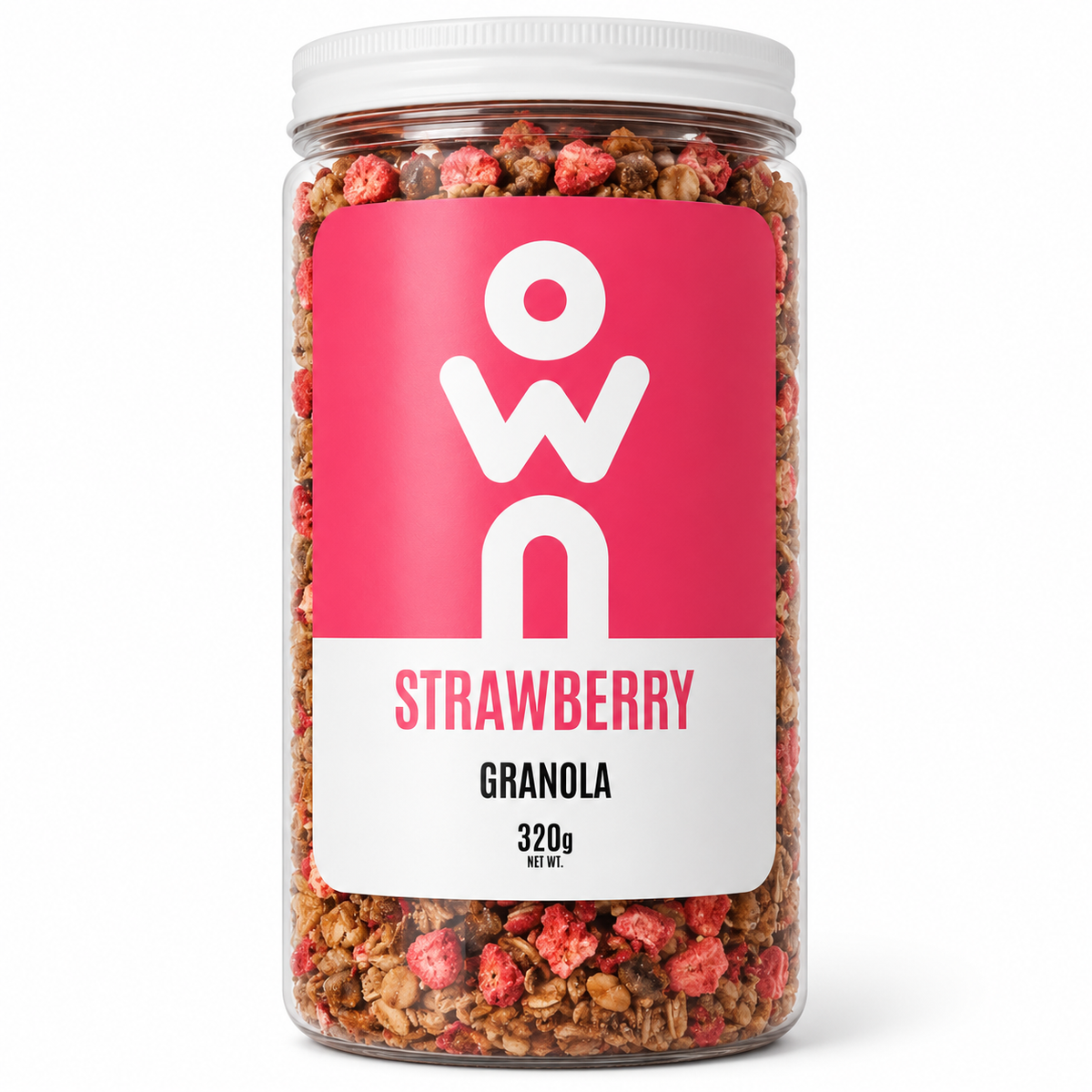 OWN Cranberry Cashew Granola 350g front packaging on white background