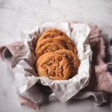 Be Good Today Peanut Raw Honey Cookies pack of 6 made with peanuts, oat flour, raw honey and black honey, topped with candied peanuts