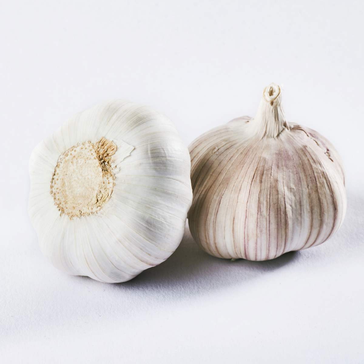 Fresh Pico Garlic bulbs from Egypt, known for supporting heart health and immune function.