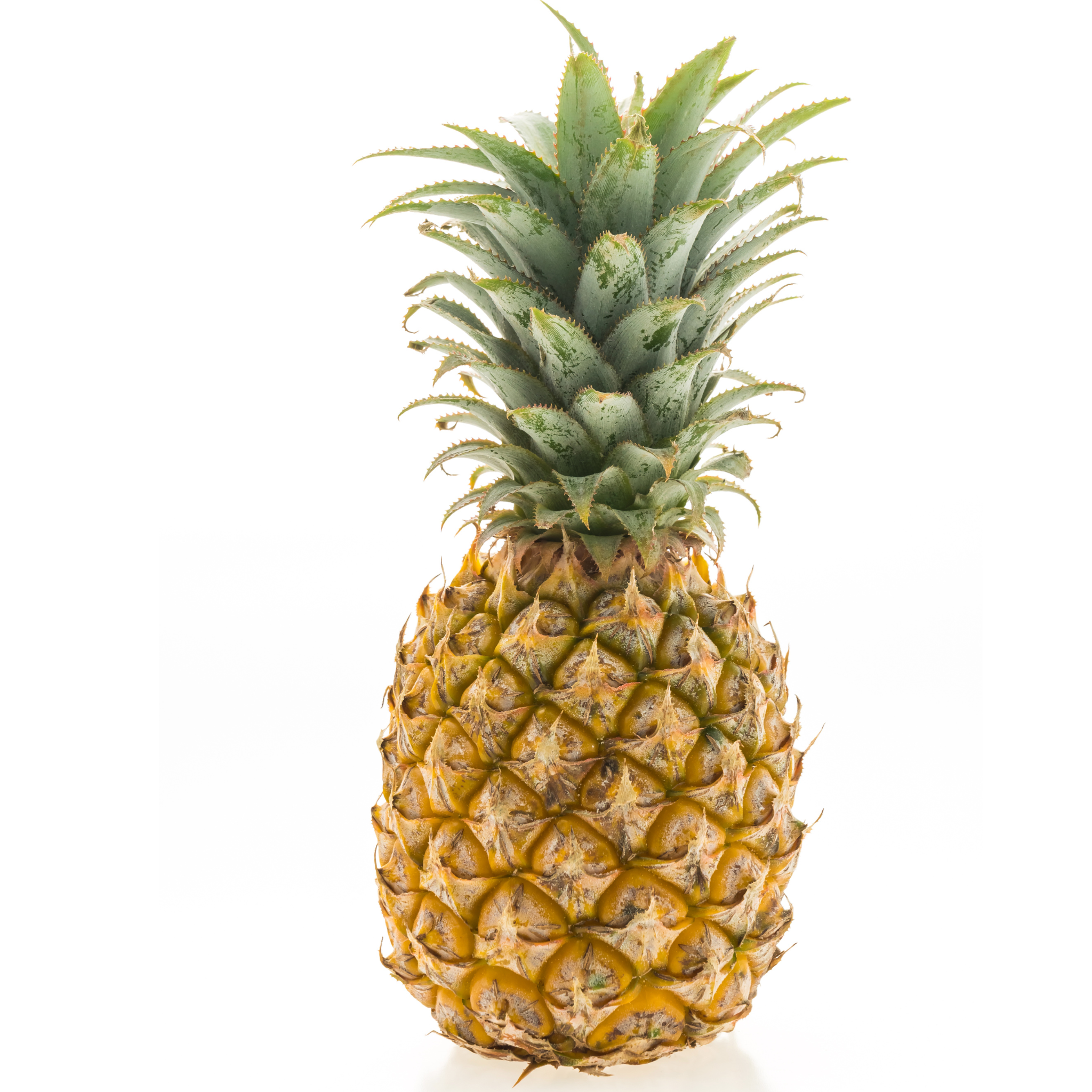 A whole fresh Pico Pineapple from Egypt, a rich source of Vitamin C and digestive enzymes.