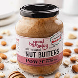 Power Butter 340 g by Be Good Today, smooth nut-and-seed butter blend with peanuts, almonds, cashews, coconut, flax and chia