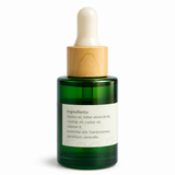 Back packaging of Rejuvenate Me Day Serum by By Earth 30 ml, botanical face serum featuring rosehip, bitter almond, castor and jojoba oils
