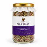 Roots Within Sip and Relax herbal tea blend packaging on white background