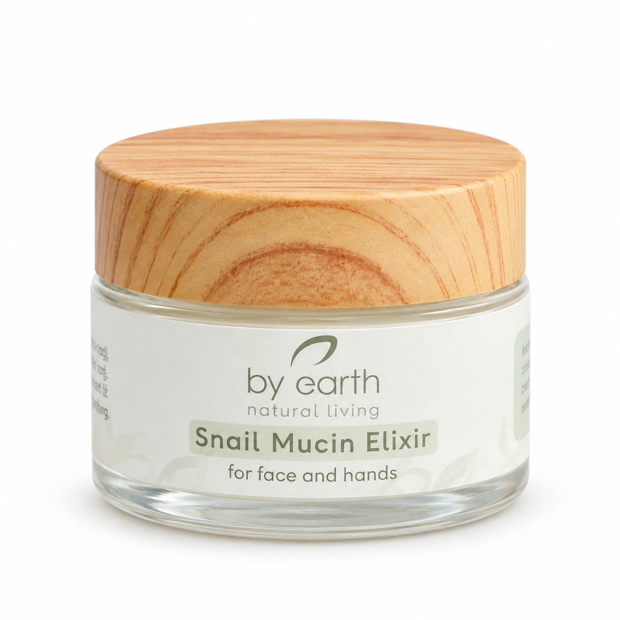 Snail Mucin Elixir by By Earth 30 g, facial skincare elixir with camel hump tallow, snail mucin, argan oil, apricot kernel oil and jojoba oil