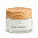 Snail Mucin Elixir by By Earth 30 g, facial skincare elixir with camel hump tallow, snail mucin, argan oil, apricot kernel oil and jojoba oil