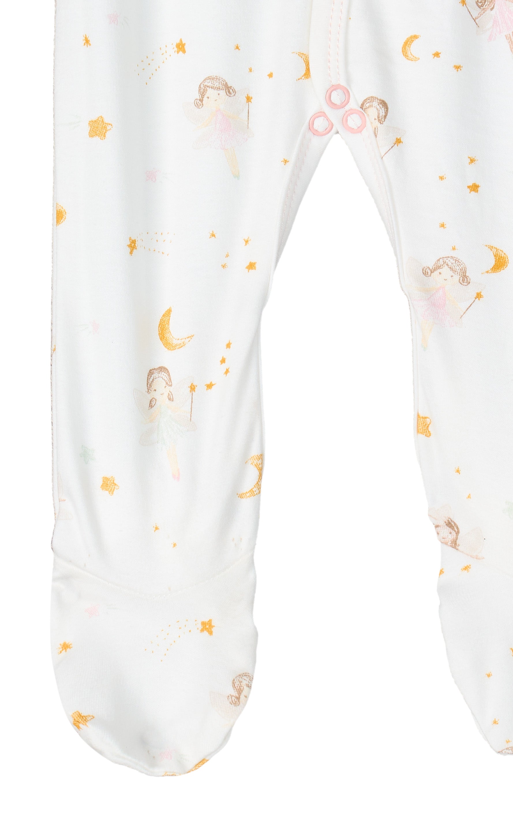Under the Nile Dreamland Girls Baby Sleepsuit in soft organic cotton with snap closures