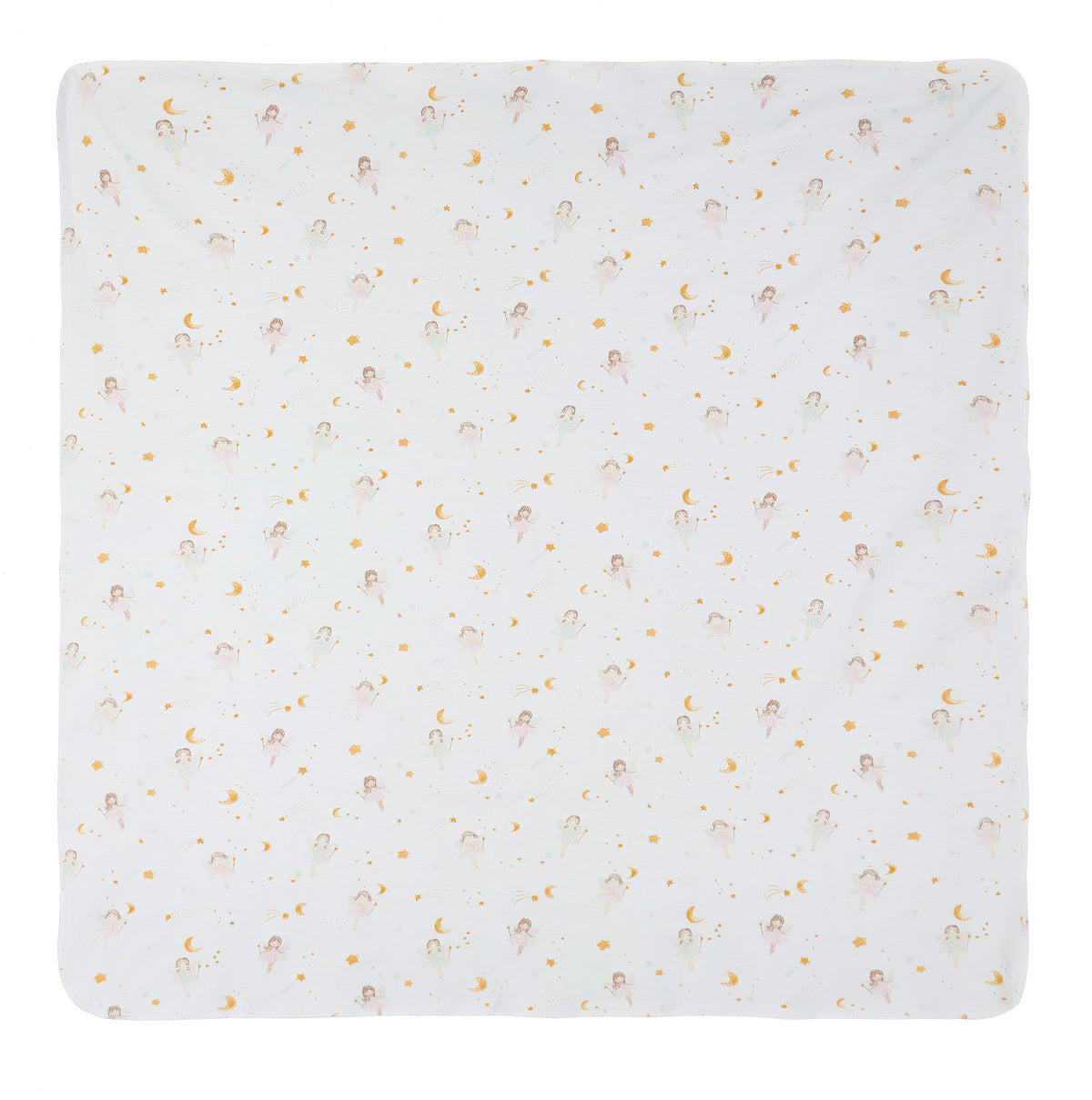  Under the Nile Dreamland Girls Baby Swaddle Blanket with magical prints, made from soft organic muslin cotton.