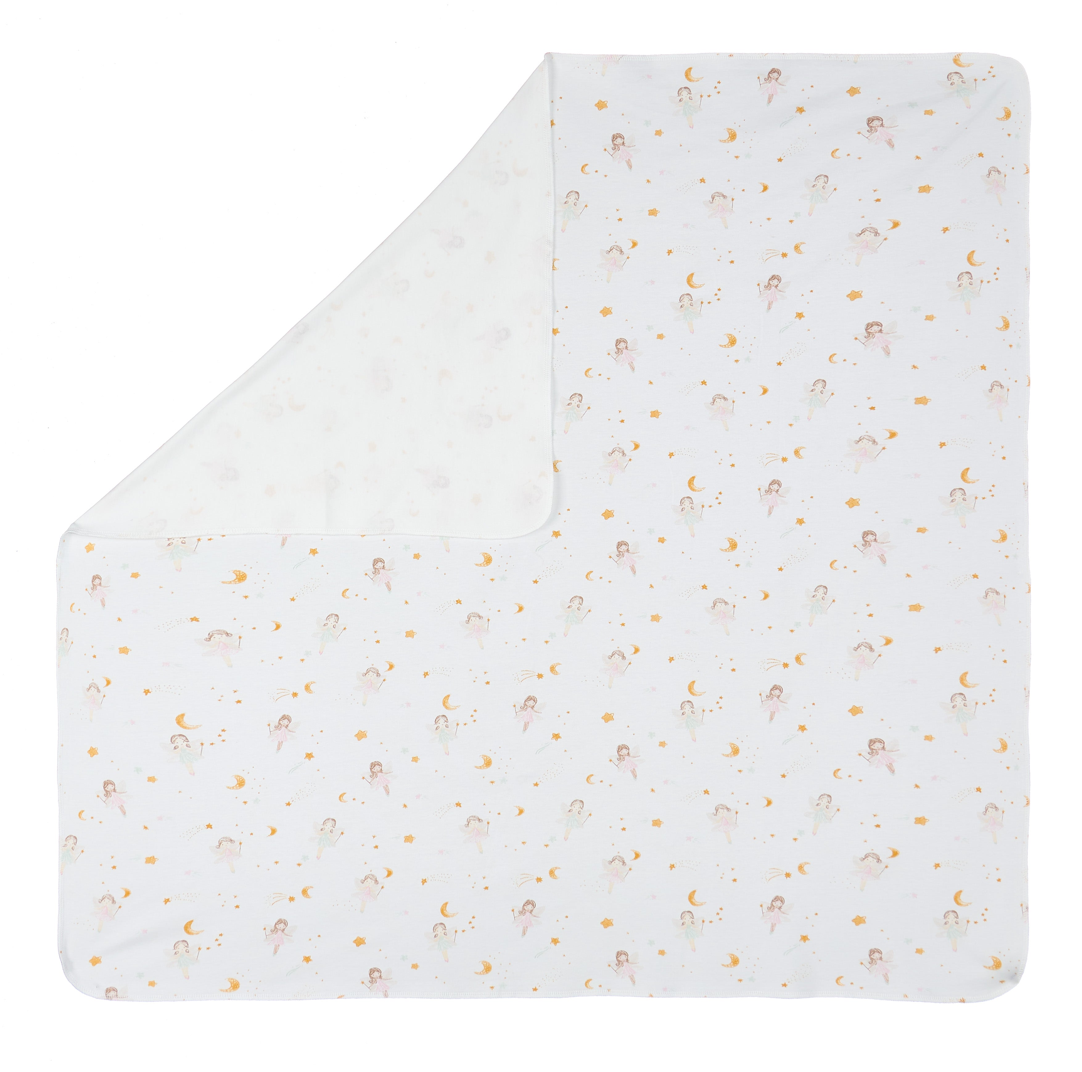  Under the Nile Dreamland Girls Baby Swaddle Blanket with magical prints, made from soft organic muslin cotton.