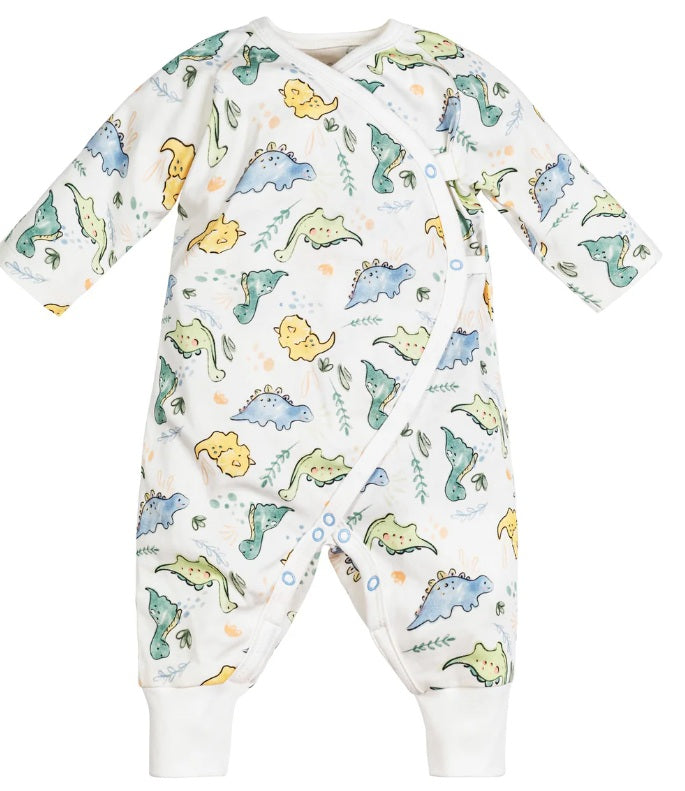 Under the Nile Dino Baby Gift Set with cute dinosaur print organic cotton baby items.