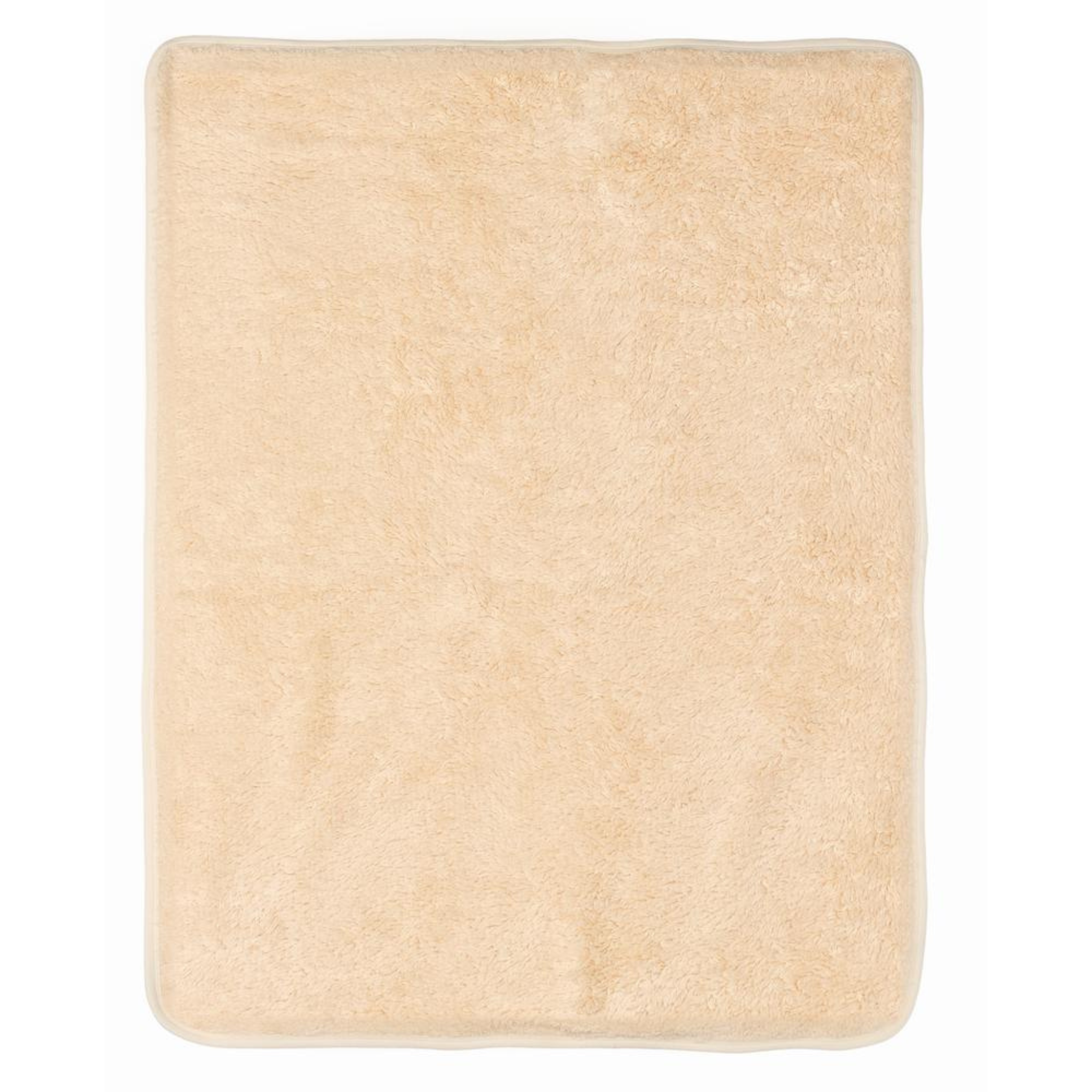 Under the Nile Faux Fur Sherpa Stroller Blanket in honey color, made from organic Egyptian cotton for babies.