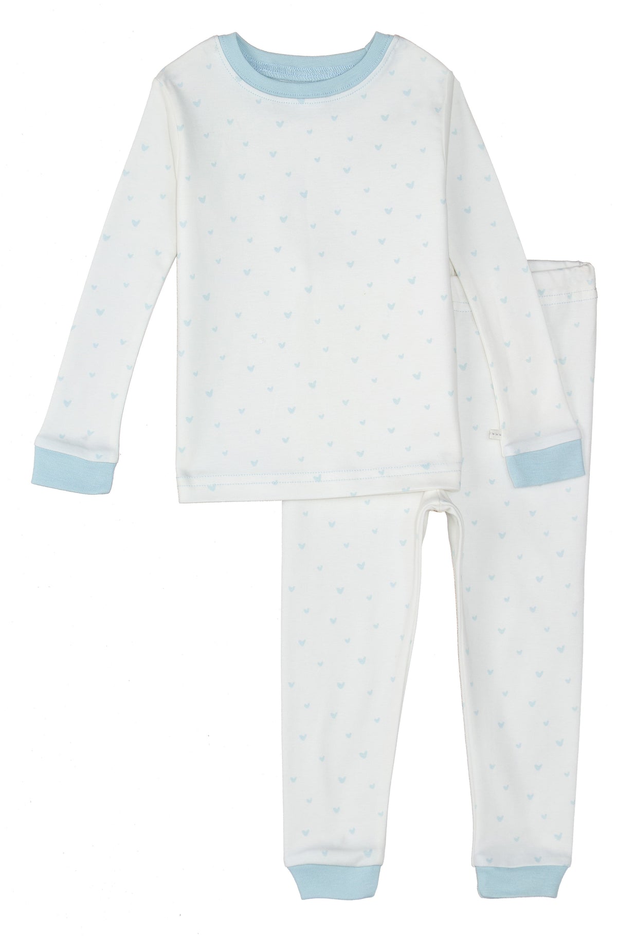  Under the Nile Blue Hearts Kid's Pajama set in soft organic cotton