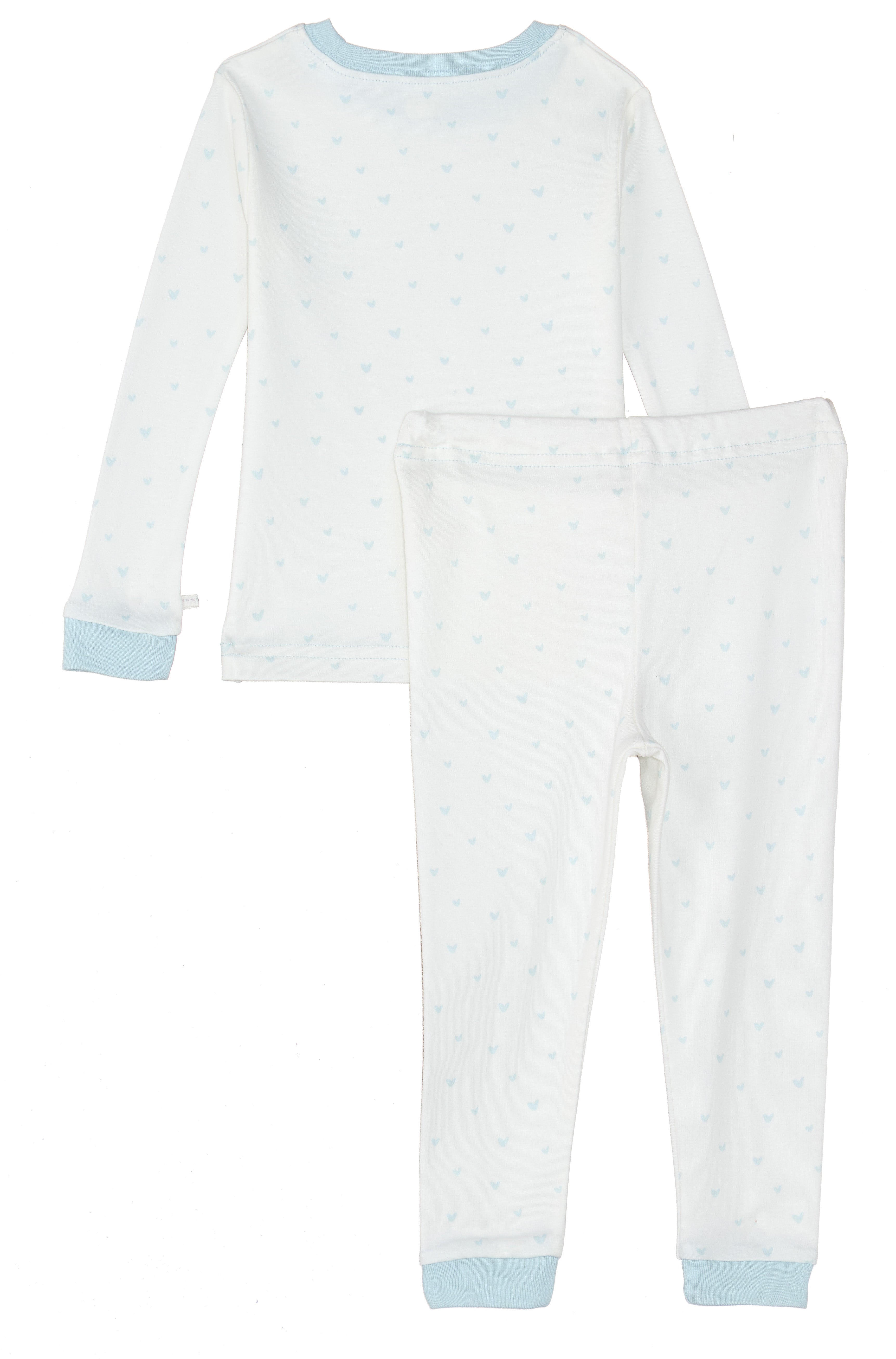  Under the Nile Blue Hearts Kid's Pajama set in soft organic cotton