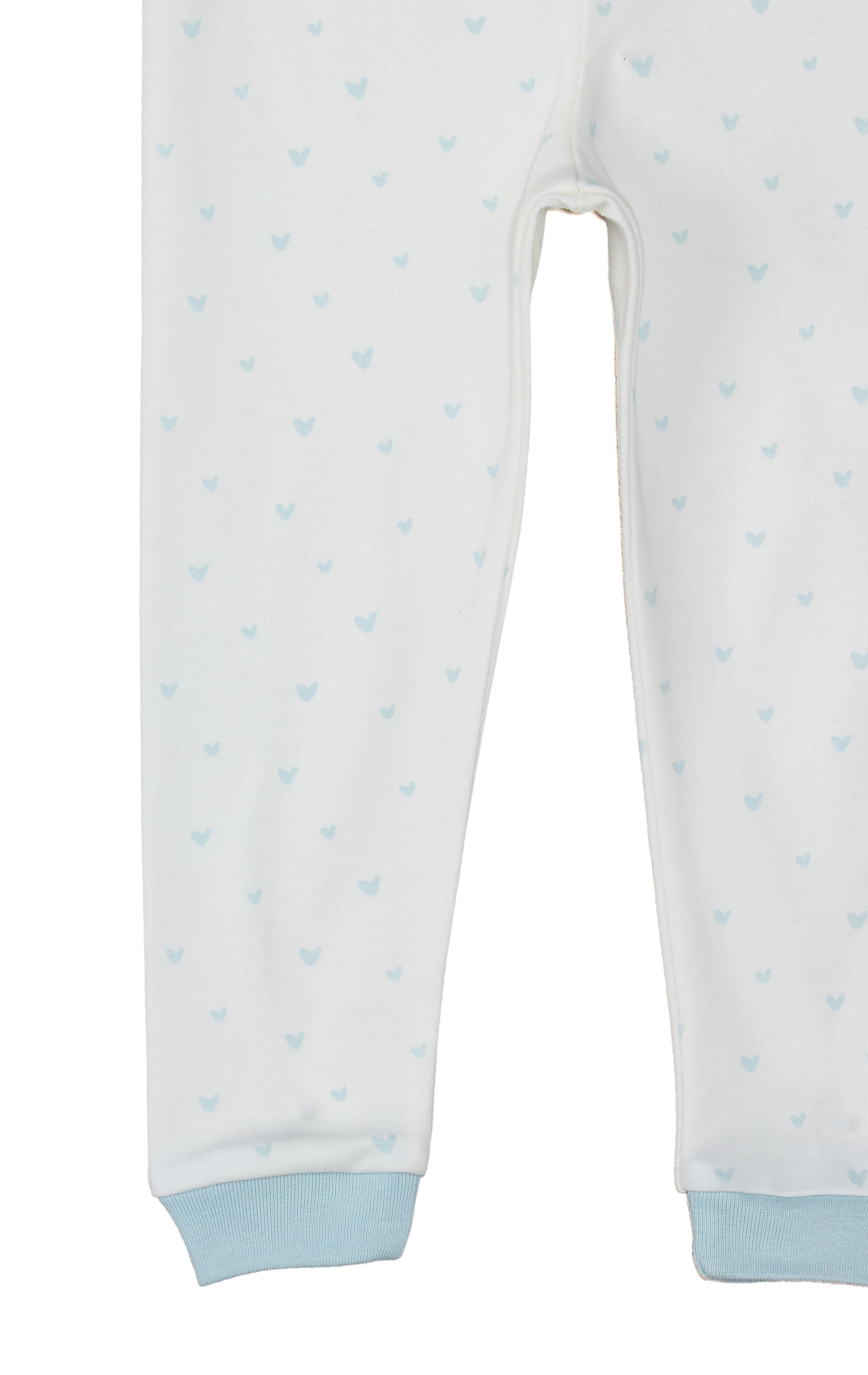  Under the Nile Blue Hearts Kid's Pajama set in soft organic cotton