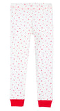 Under the Nile Red Hearts Kid's Pajama set in soft organic cotton